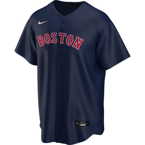Nike Kortærmet T-shirt Mlb Boston Red Sox Official Replica Alternate Blå M Mand