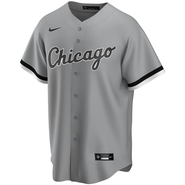 Nike Kortærmet T-shirt Mlb Chicago White Sox Official Road Grå L Mand