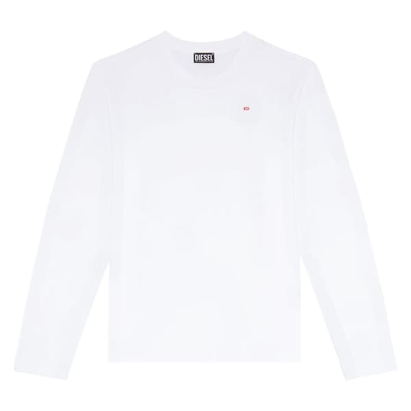 Diesel Långärmad T-shirt Diegor Microdiv Vit L Man