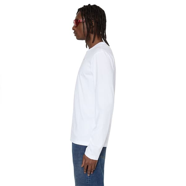 Diesel Långärmad T-shirt Diegor Microdiv Vit L Man