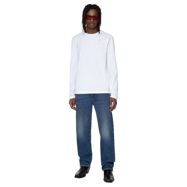 Diesel Långärmad T-shirt Diegor Microdiv Vit L Man