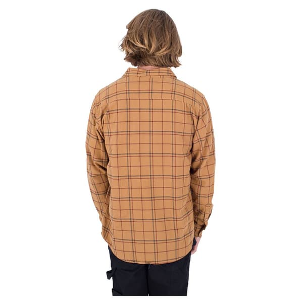 Hurley Kortærmet Skjorte Portland Organic Brun M Mand