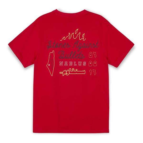 Grimey Kortärmad T-shirt Nablus Stones Regular Röd M Man