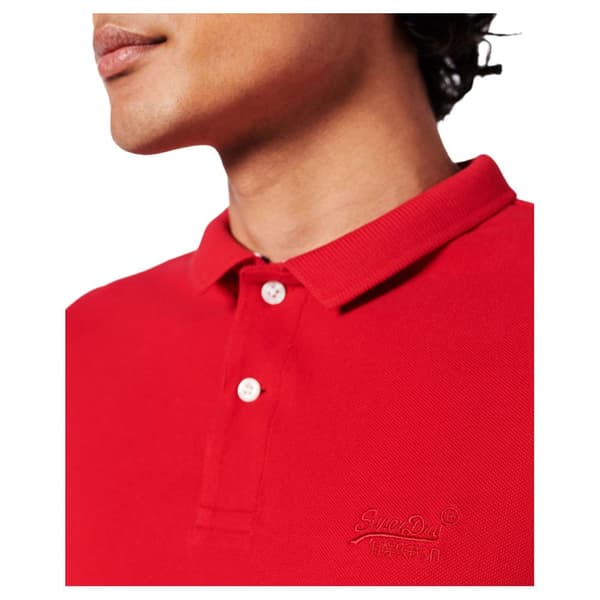 Superdry Kortærmet Polo Classic Pique Rød 2XL Mand
