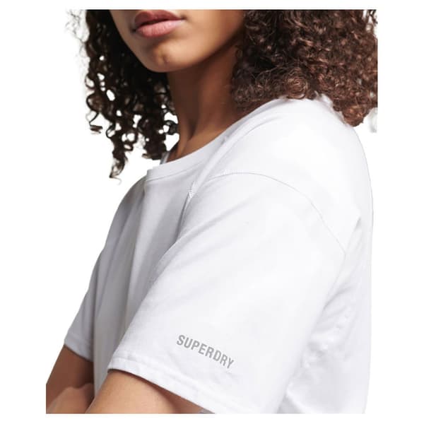 Superdry Kortärmad T-shirt Run Vit S Kvinna