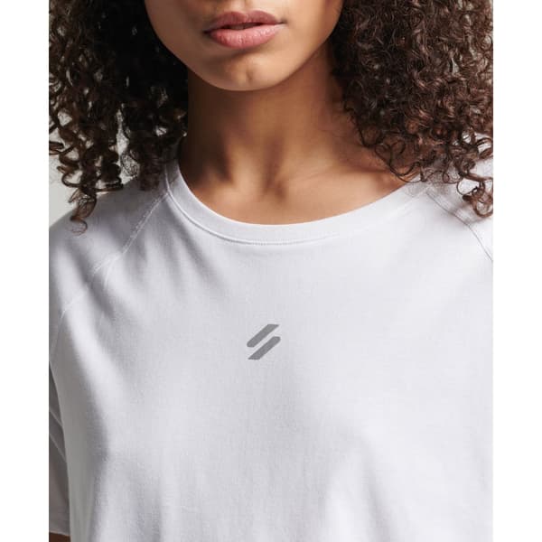 Superdry Kortärmad T-shirt Run Vit S Kvinna