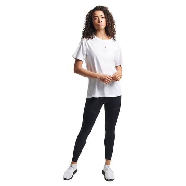 Superdry Kortärmad T-shirt Run Vit S Kvinna