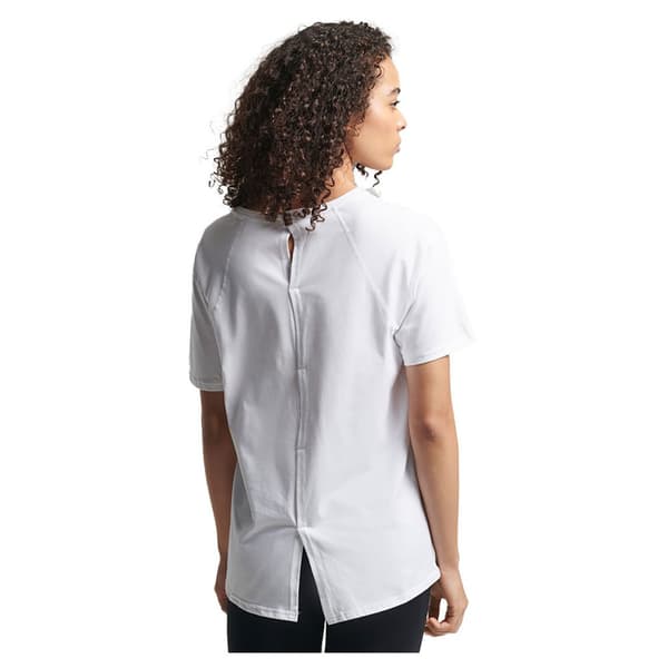 Superdry Kortärmad T-shirt Run Vit S Kvinna