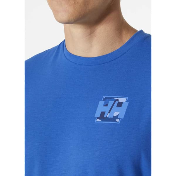 Helly Hansen Skog Recycled Graphic T-shirt Med Korte ærmer Blå S Mand