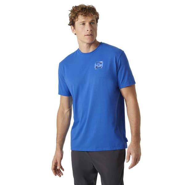 Helly Hansen Skog Recycled Graphic T-shirt Med Korte ærmer Blå S Mand
