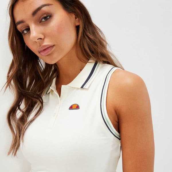 Ellesse Hihaton T-paita Villati Valkoinen 10 Nainen
