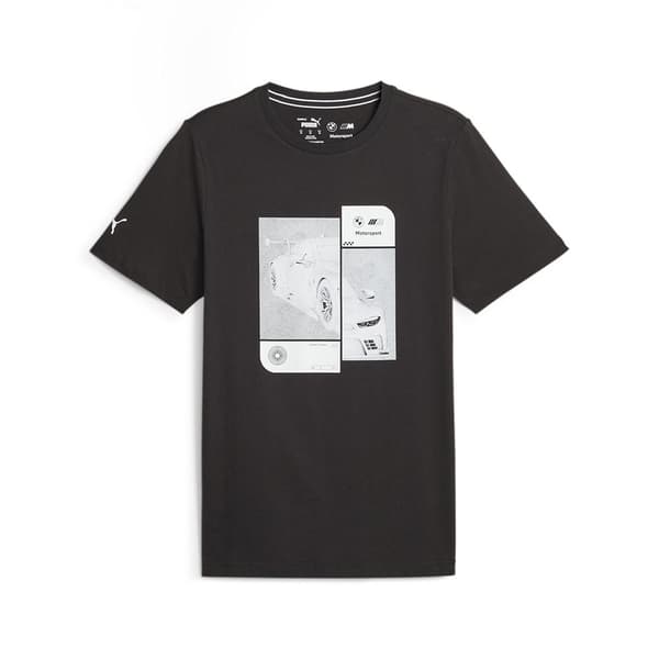 Puma Kortærmet T-shirt Bmw Mms Ess Car Graphic Sort M Mand