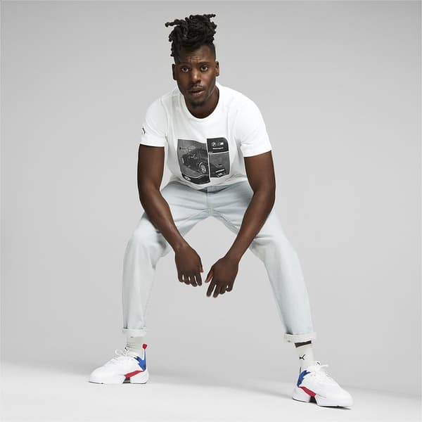 Puma Kortärmad T-shirt Bmw Mms Ess Car Graphic Vit L Man