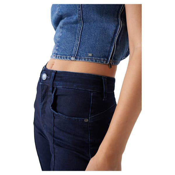 Salsa Jeans Ärmlös T-shirt 21007210 Bustier Blå S Kvinna