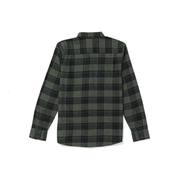 Volcom Caden Plaid Skjorte Med Lange ærmer Grøn S Mand