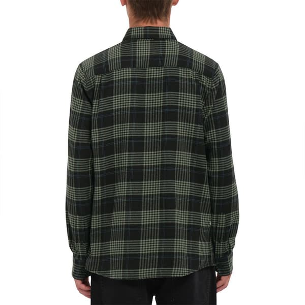 Volcom Caden Plaid Skjorte Med Lange ærmer Grøn S Mand