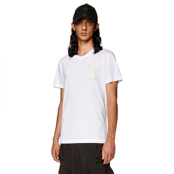 Diesel Kortærmet T-shirt Diegor K67 Hvid S Mand