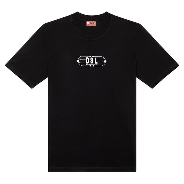 Diesel Kortärmad T-shirt Just K5 Svart S Man