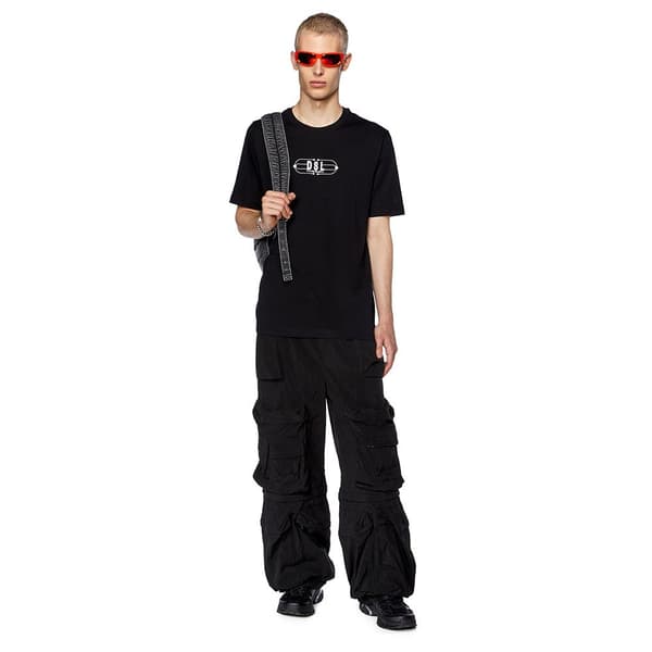 Diesel Kortärmad T-shirt Just K5 Svart S Man