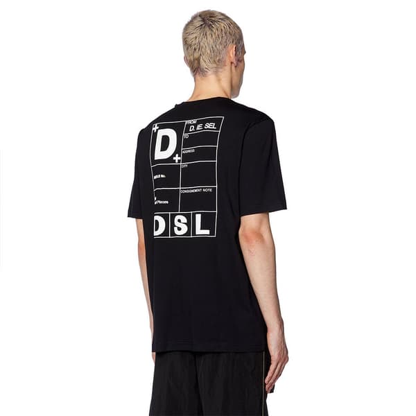 Diesel Kortärmad T-shirt Just K5 Svart S Man