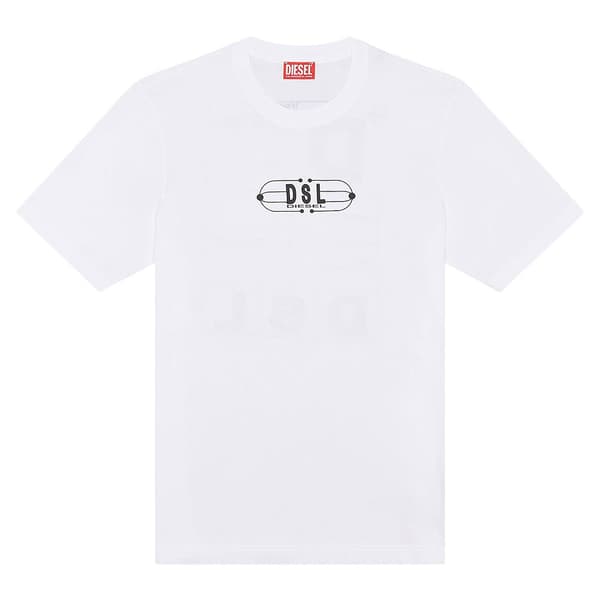 Diesel Kortärmad T-shirt Just K5 Vit S Man
