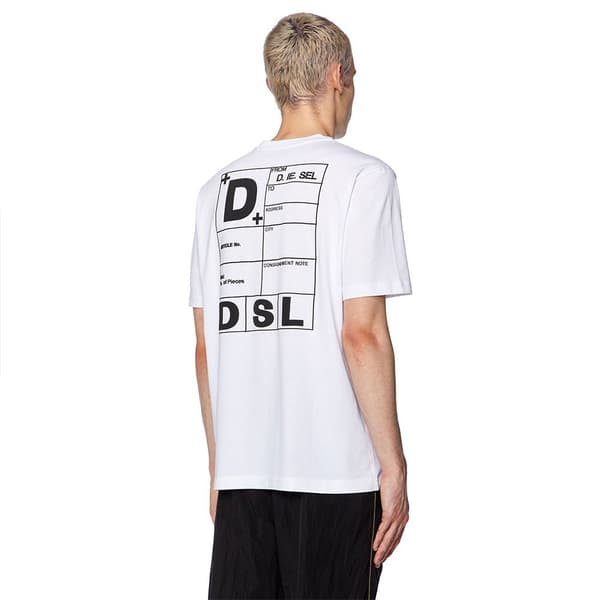 Diesel Kortärmad T-shirt Just K5 Vit S Man