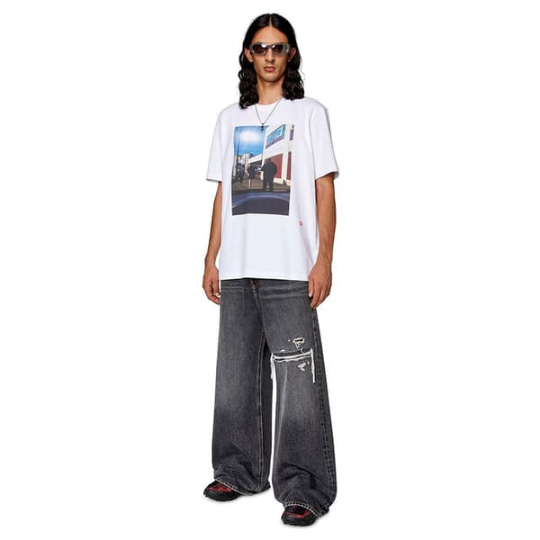 Diesel Kortærmet T-shirt Just L9 Hvid S Mand