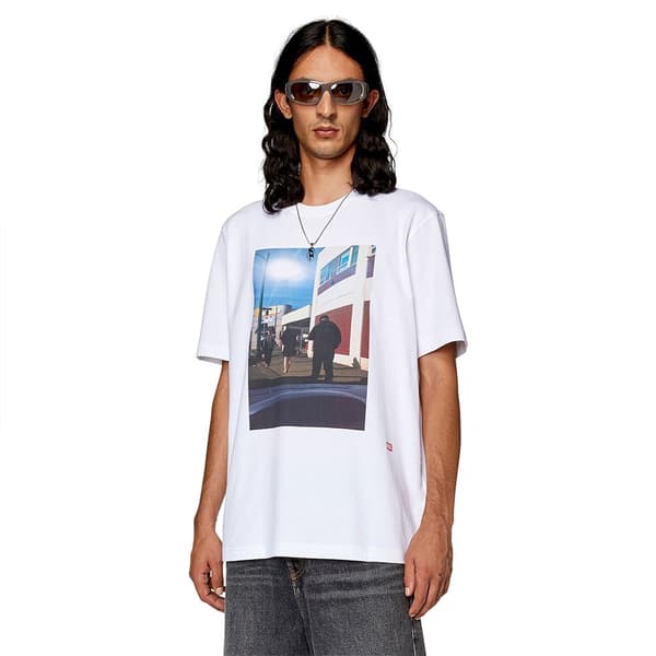 Diesel Kortärmad T-shirt Just L9 Vit S Man