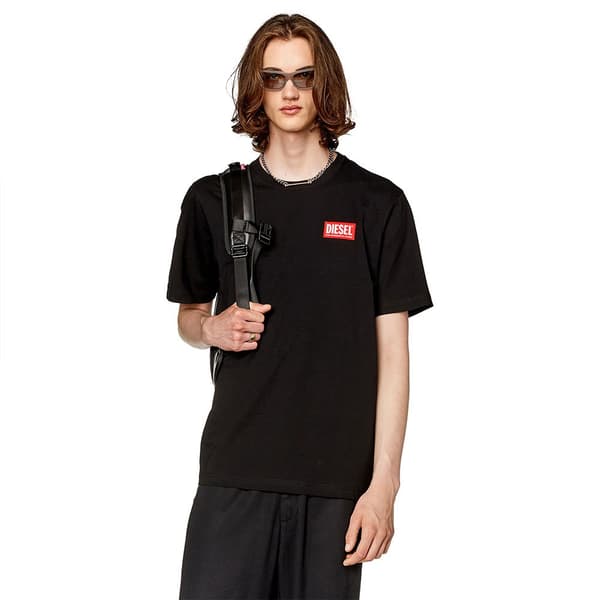 Diesel Kortärmad T-shirt Just Nlabel Svart M Man