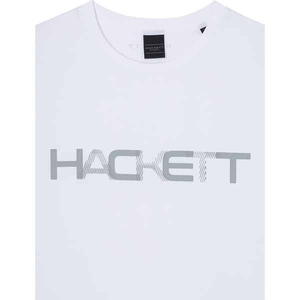 Hackett Kortærmet T-shirt Hm500783 Hvid M Mand