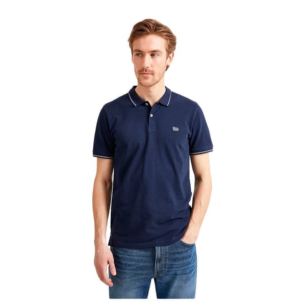 Lee Kortærmet Poloshirt Piqué Blå S / Regular Mand