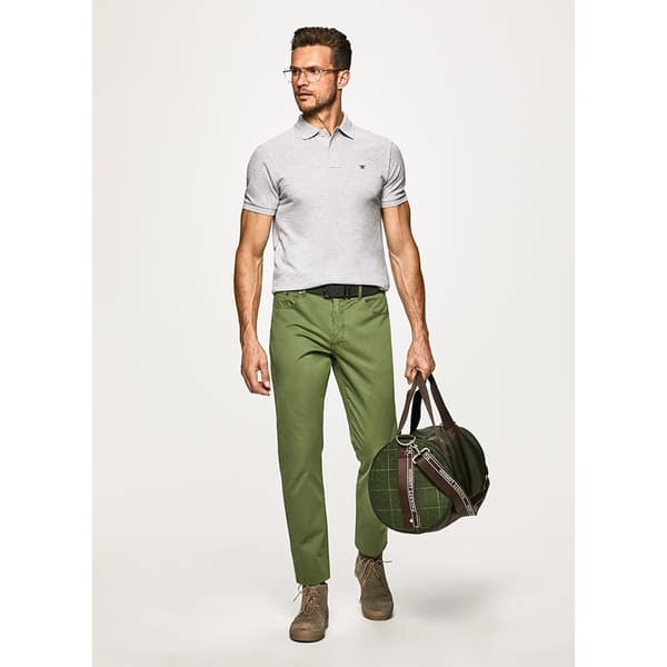 Hackett Korte Ærmer Polo Slim Fit Grå XL Mand