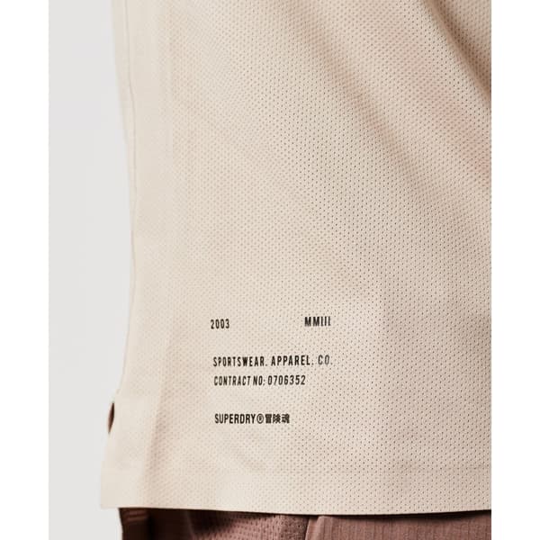 Superdry Kortärmad T-shirt Train Premium Beige 2XL Man