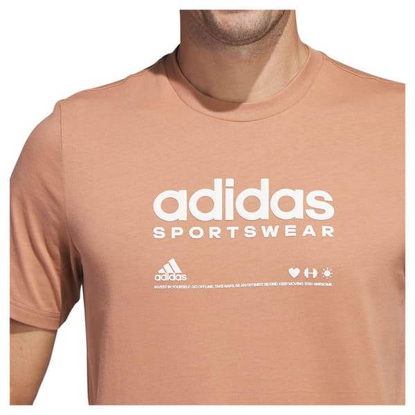 Adidas Kortærmet T-shirt Lounge Orange M Mand