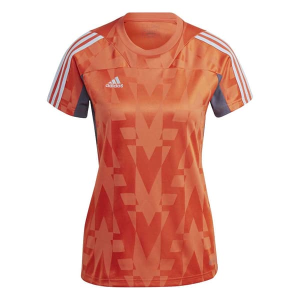 Adidas Kortärmad T-shirt Tiro Orange M Kvinna