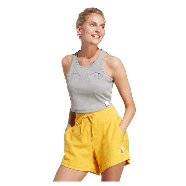 Adidas Ärmlös T-shirt Lng Rib Grå S Kvinna