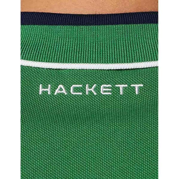 Hackett Kortärmad Piké Am Col Block Blå S Man