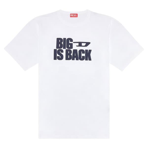 Diesel Kortärmad T-shirt Boxt Back Vit S Man