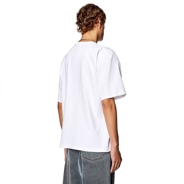Diesel Kortärmad T-shirt Boxt Back Vit S Man