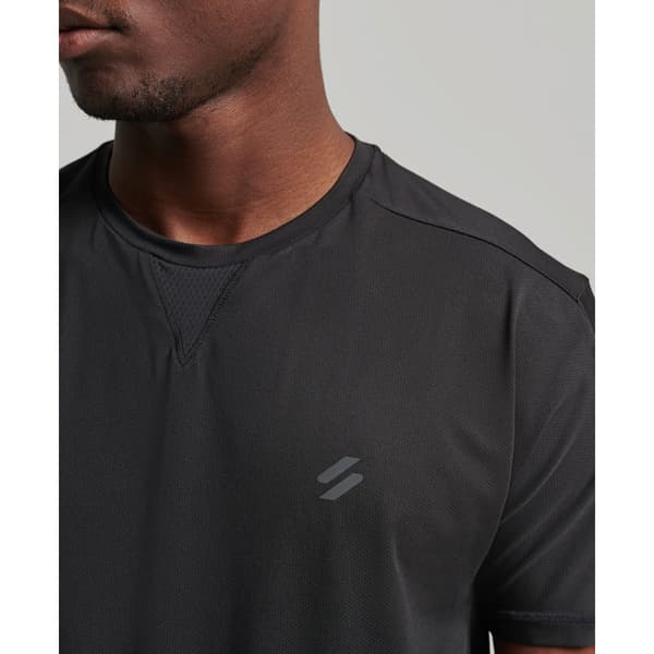 Superdry Kortærmet T-shirt Run Sort S Mand