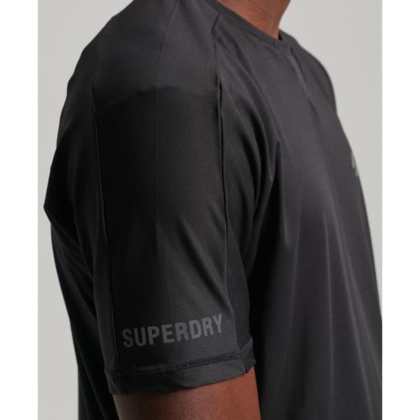 Superdry Kortærmet T-shirt Run Sort S Mand