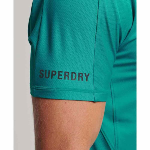 Superdry Kortärmad T-shirt Run Grönt S Man