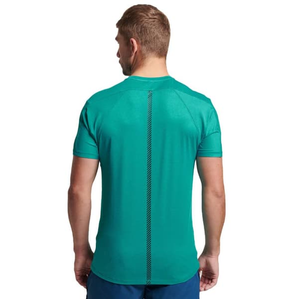 Superdry Kortärmad T-shirt Run Grönt S Man