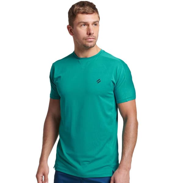 Superdry Kortärmad T-shirt Run Grönt S Man