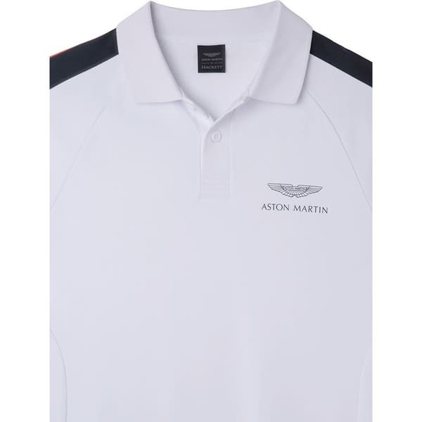 Hackett Lyhythihainen Poolo Amr Shoulder Panel Valkoinen 2XL Mies