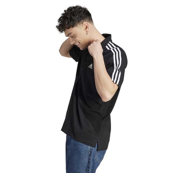 Adidas Kortærmet Polo 3s Pique Ps Sort M / Regular Mand