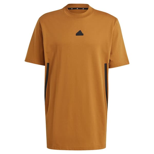 Adidas Kortärmad T-shirt Fi 3s Brun S / Regular Man