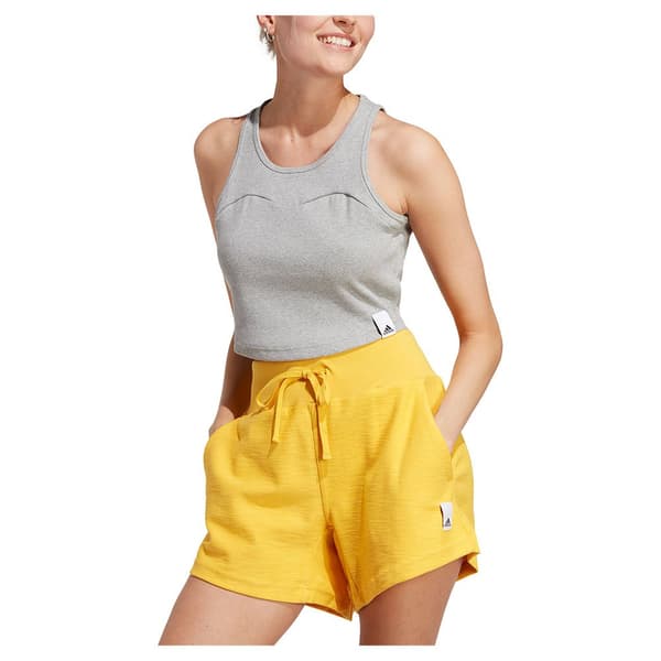 Adidas Ärmlös T-shirt Lng Rib Grå L Kvinna
