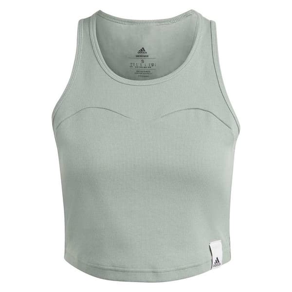 Adidas Hihaton T-paita Lng Rib Vihreä M Nainen