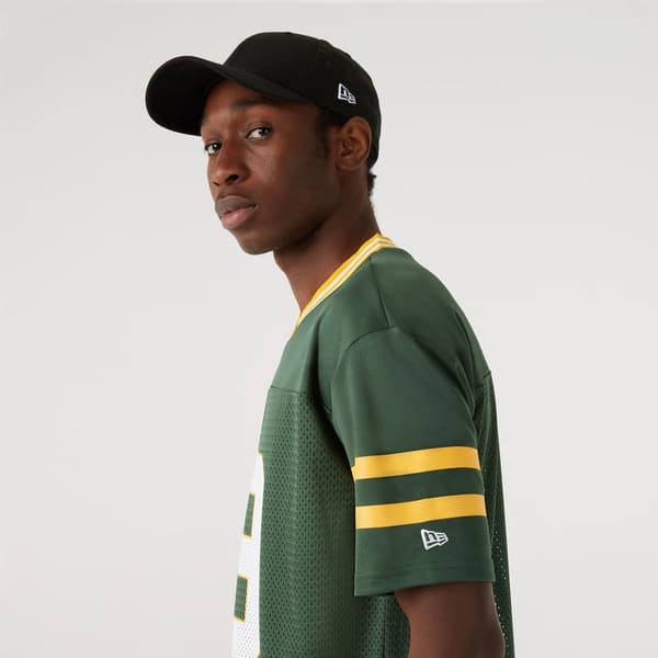 New Era Kortärmad T-shirt Nfl Mesh Green Bay Packers Grönt M Man